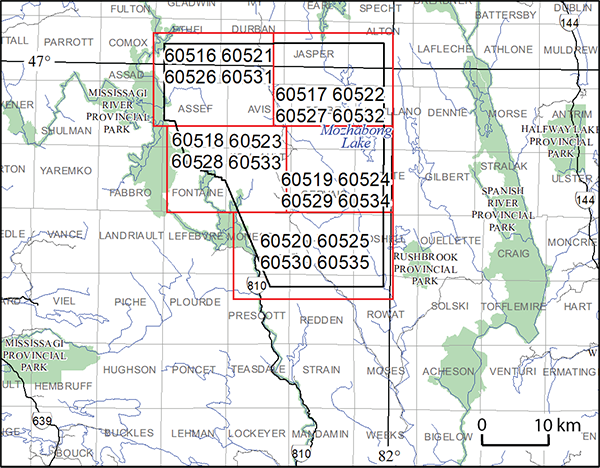 Airborne Geophysical Survey, Mozhabong Lake Area, 1:20 000 Scale Map Sheets